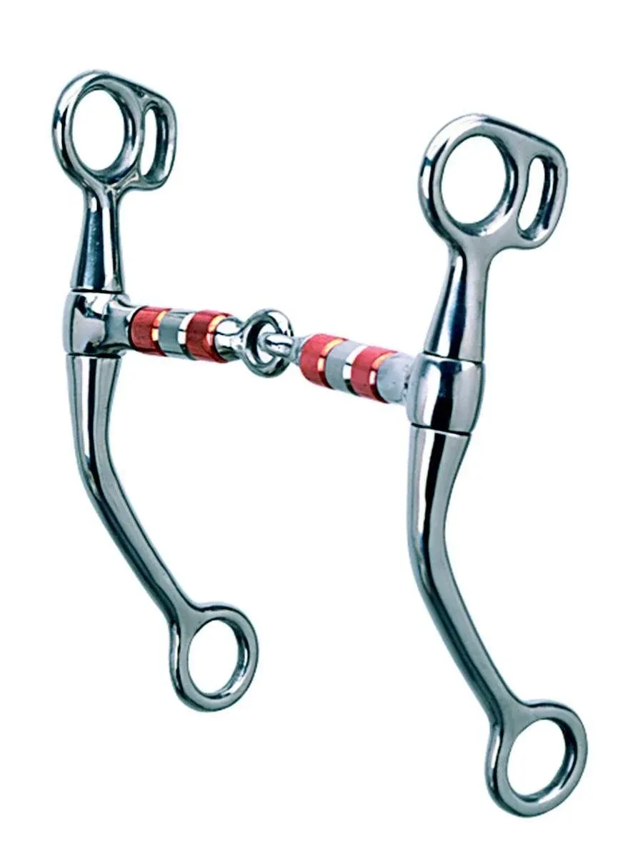 Weaver Leather Tom Thumb Snaffle Bit, 5" Roller Mouth, Stainless Steel