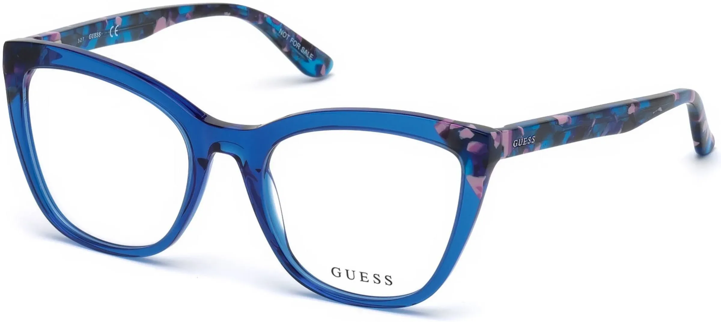 NEW Guess GU 2674 Eyeglasses 090 Shiny Blue 100% AUTHENTIC