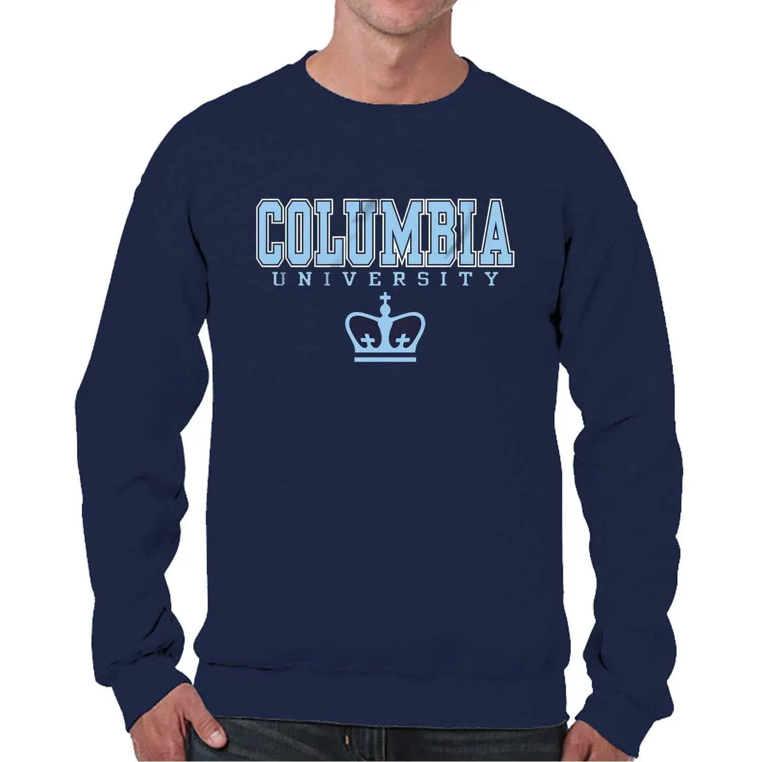 Campus Colors Adult Arch & Logo Soft Style Gameday Crewneck Sweatshirt (Columbia ...