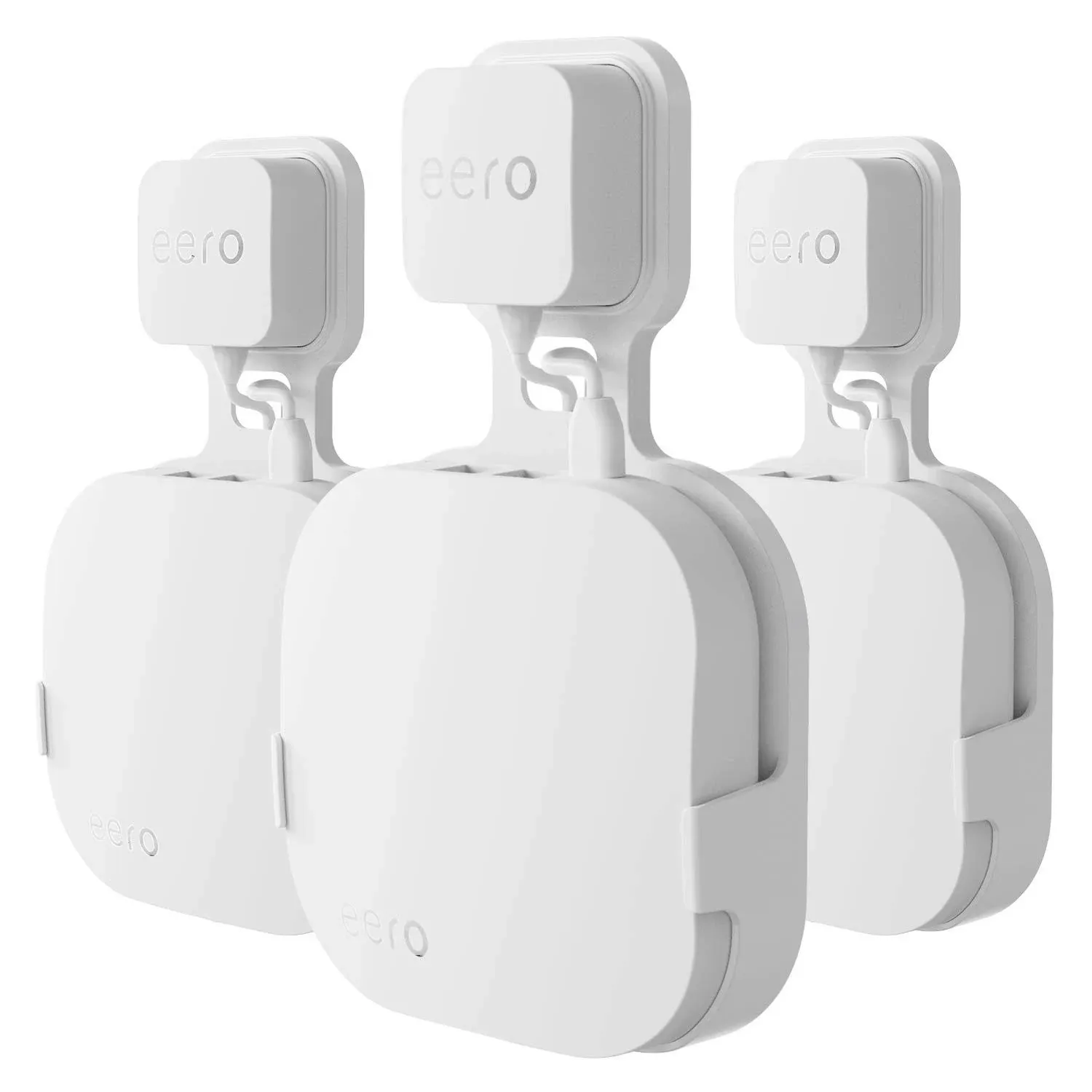 Wall Mount Holder for eero Pro Home WiFi System-Simple and Sturdy White(3 Pack)