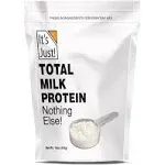 It's Just - Total Milk Protein, 1lb Bag, 80% Casein / 20% Whey, Natural / Unflavored Protein Powder 16oz