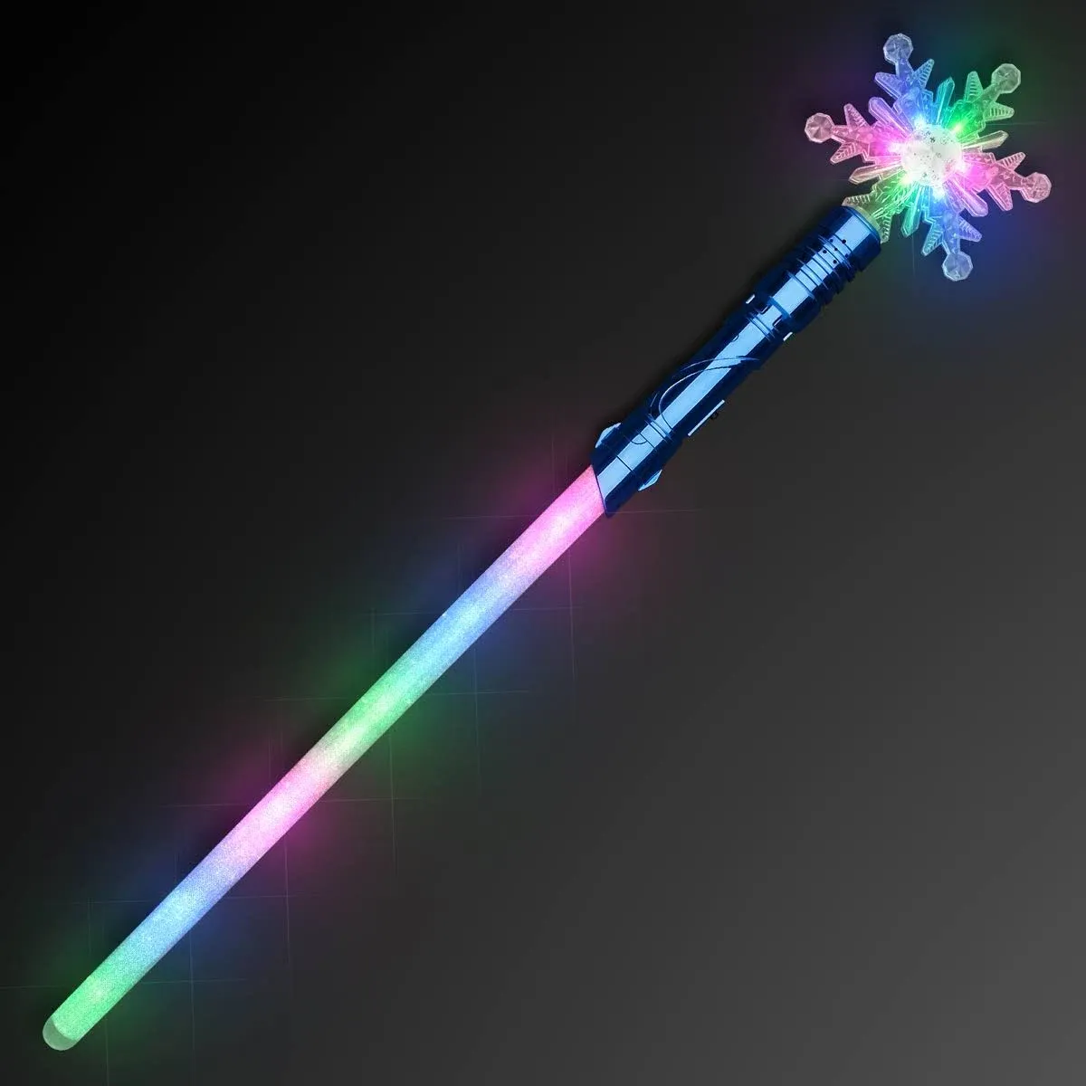 FlashingBlinkyLights Snowflake Magic Light Staff LED Saber