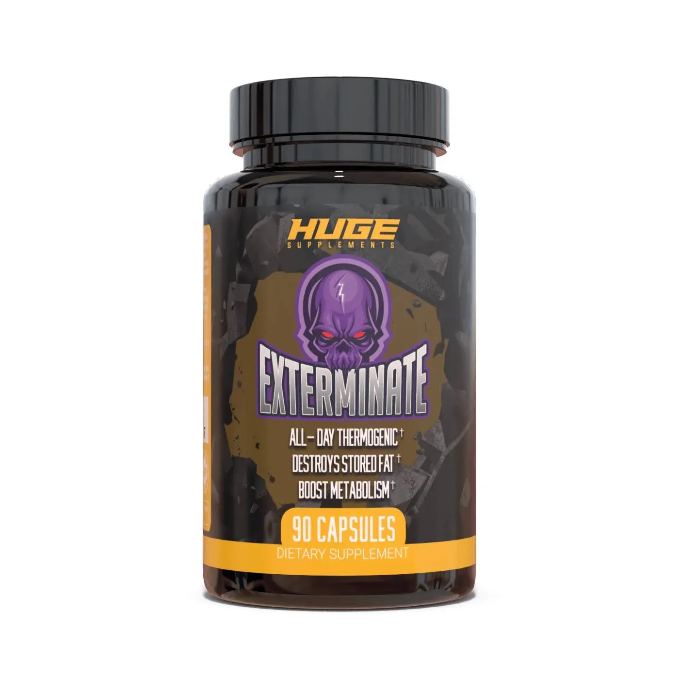 Huge Supplements Exterminate Stimulant Free Fat Burner Improve Body, 90 Capsules