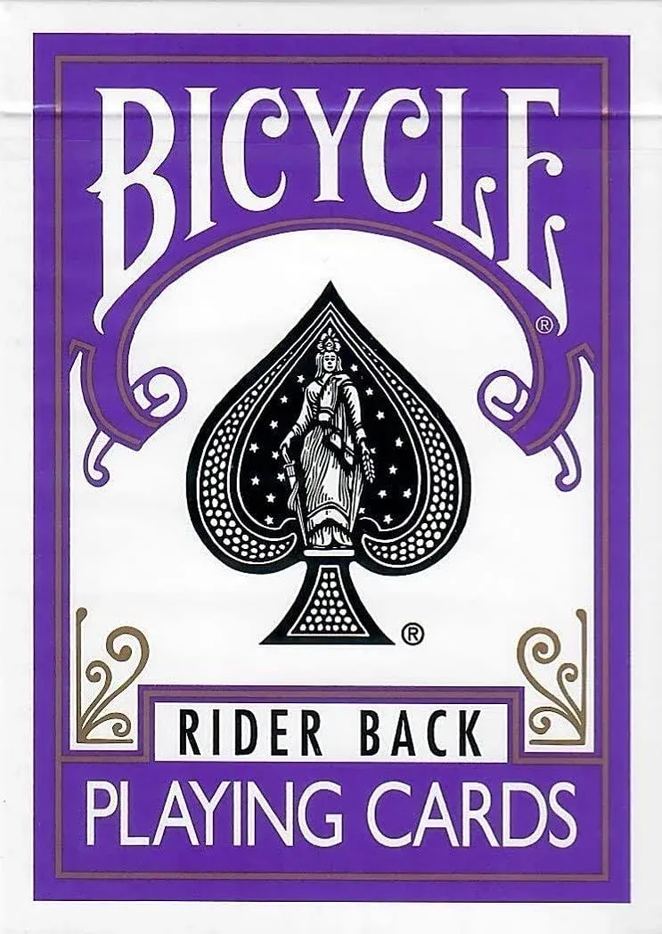 Bicycle Purple Rider Back Playing Card Deck Poker Size