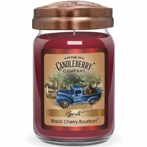 Spirits - Black Cherry Bourbon , Large Jar Candle