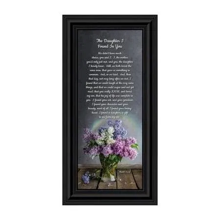 The Daughter I Found in You, Gift from Mother in Law to Daughter in Law, Framed ...