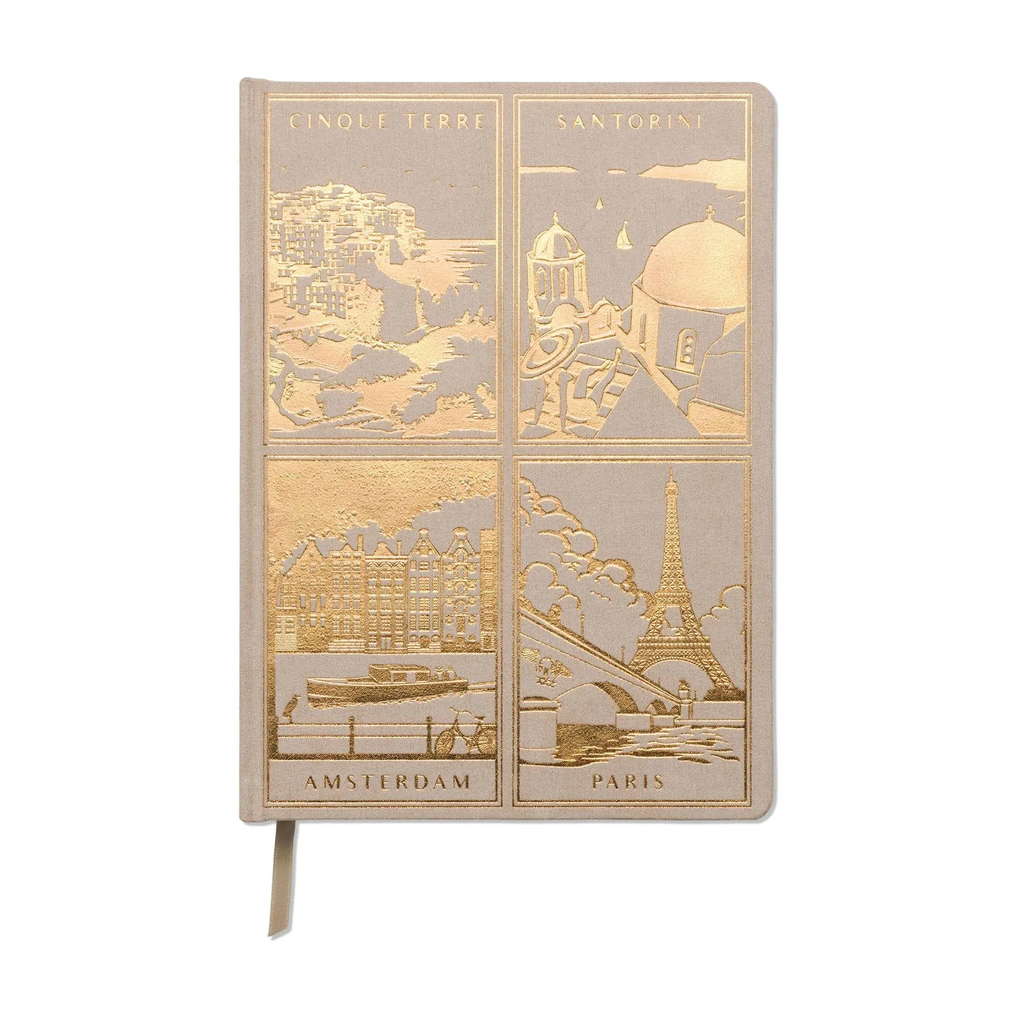 Anderson Design Travel Planner 192 Pages Cloth Hard Cover Foil Accents Hand Sewn