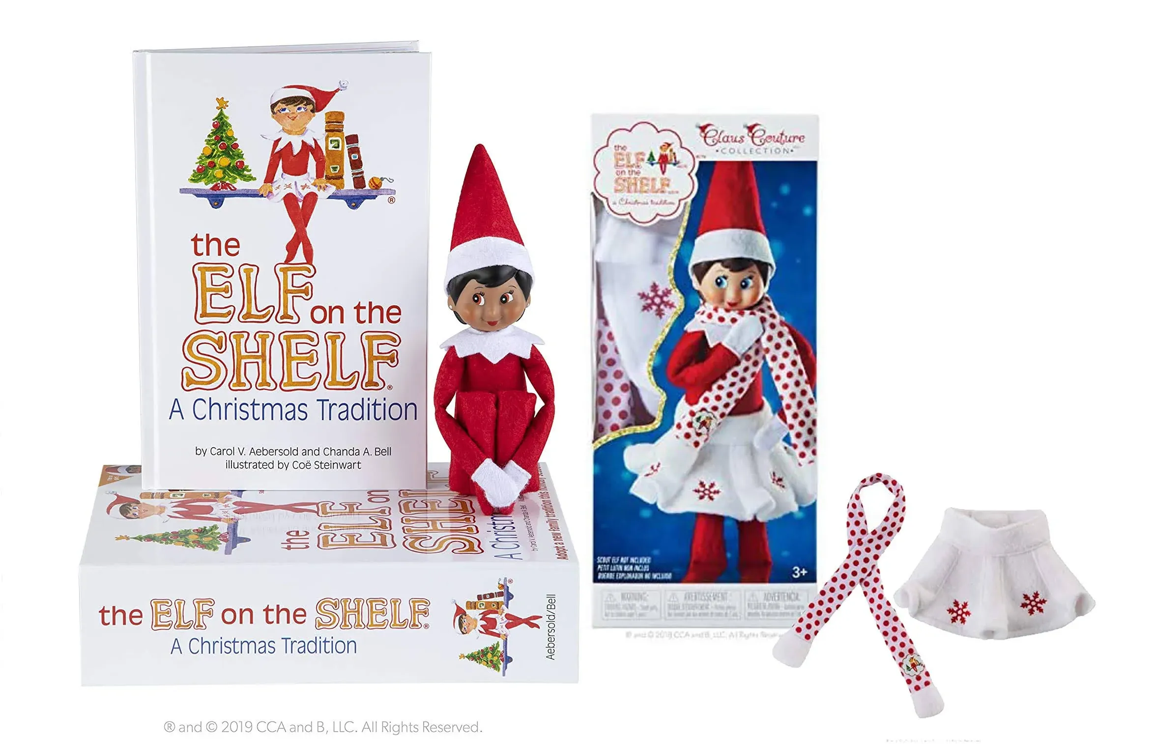 The Elf on The Shelf: A Christmas Tradition Girl Scout Elf (Brown Eyed) with ...