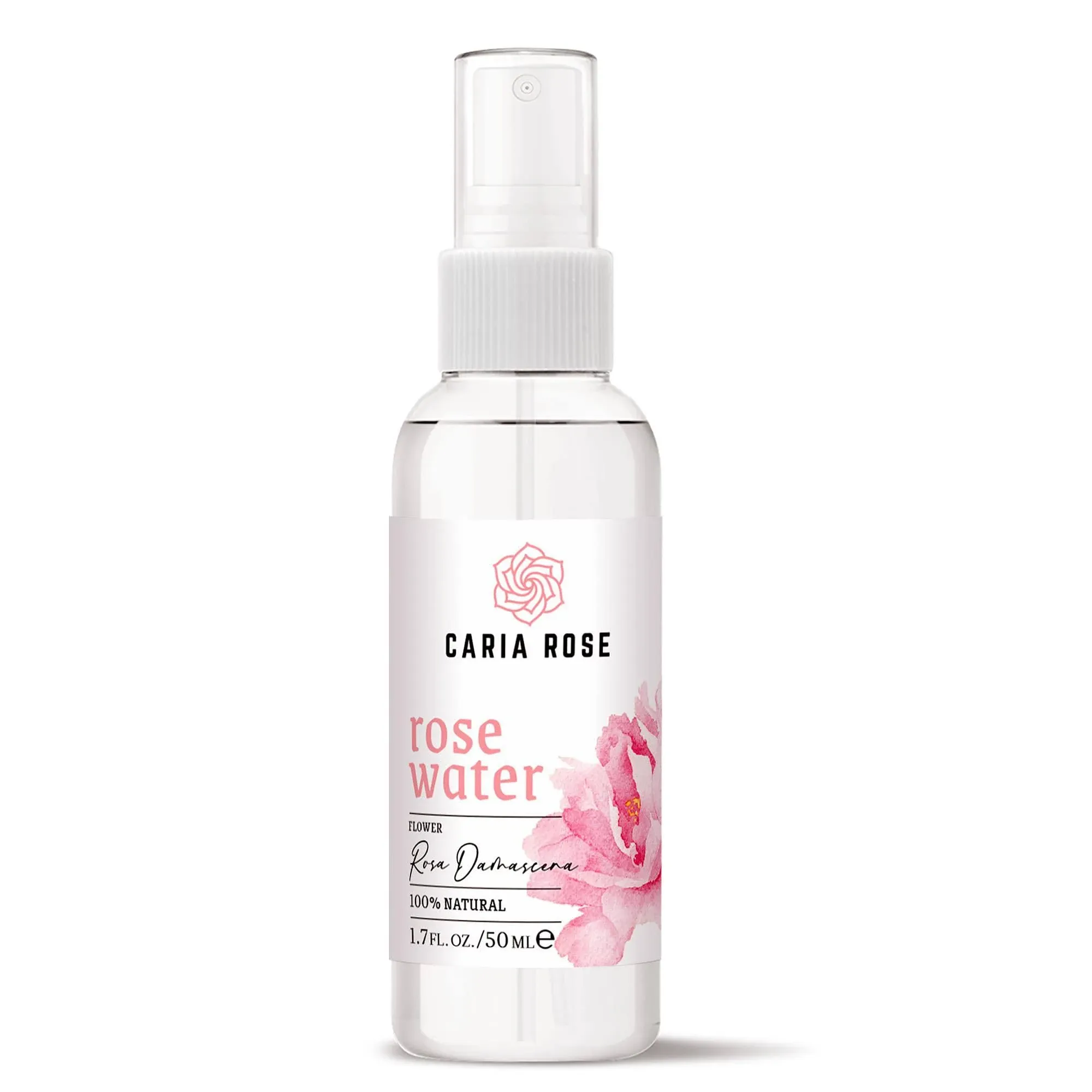 Rosewater Hydrating Spray Mist for Face & Hair Rose Water Toner 1.7 oz Travel Size