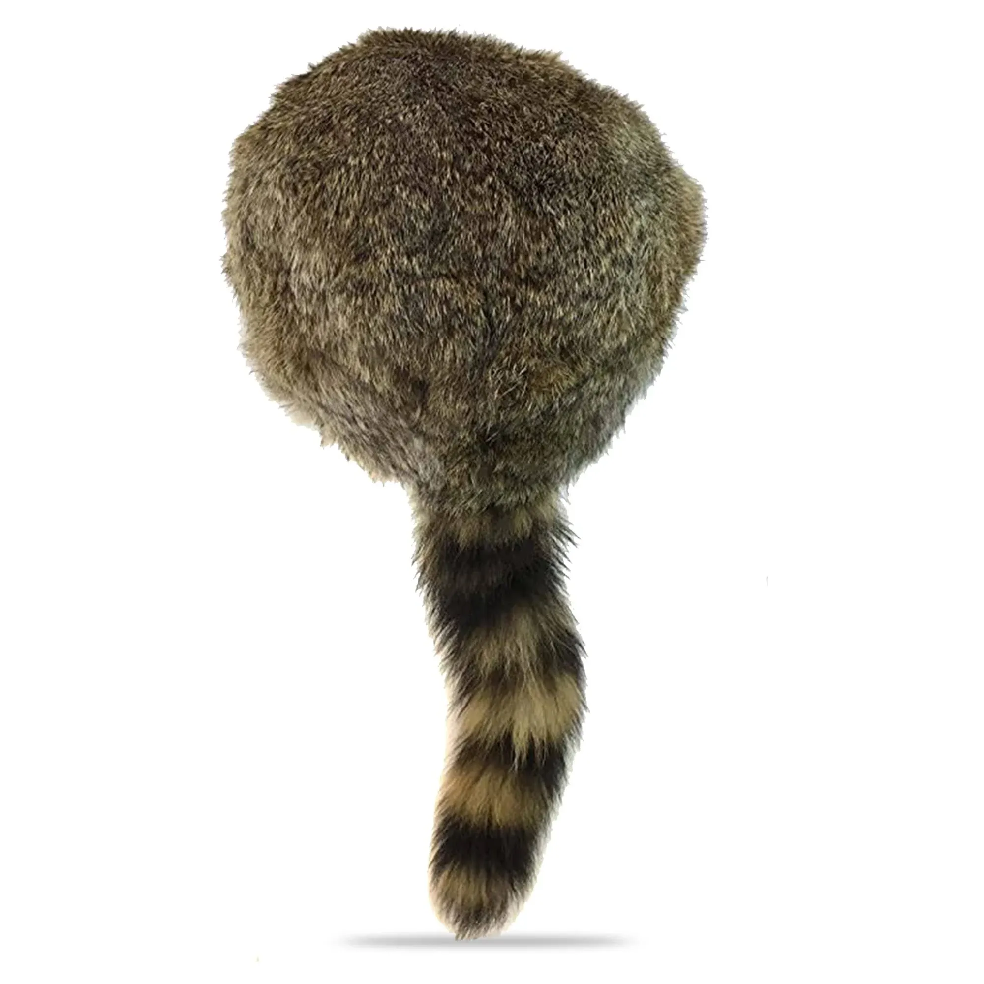 Surell Coonskin Davy Crockett Hat with Raccoon Tail