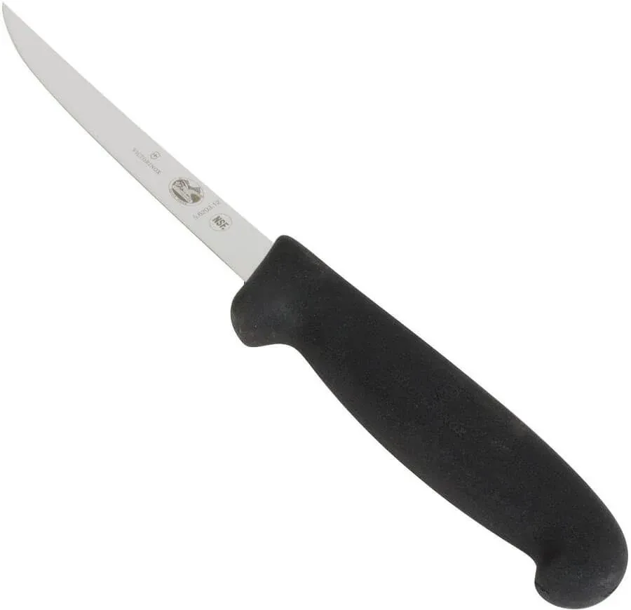 5.6203.12  Victorinox 5" Narrow Semi-Flexible Boning Knife w/ Black Fibrox Handle