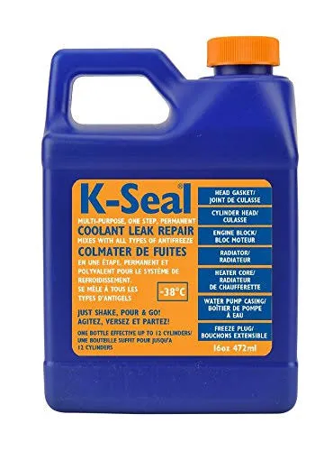 K-SEAL Coolant Leak Repair, ST9501 472ml Multi-Purpose Formula Stops Leaks in the Radiator, Head Gasket, Block, Water Pump Casing, Heater Core, Freeze Plug - Pour and Go - Designed for Canadian Market