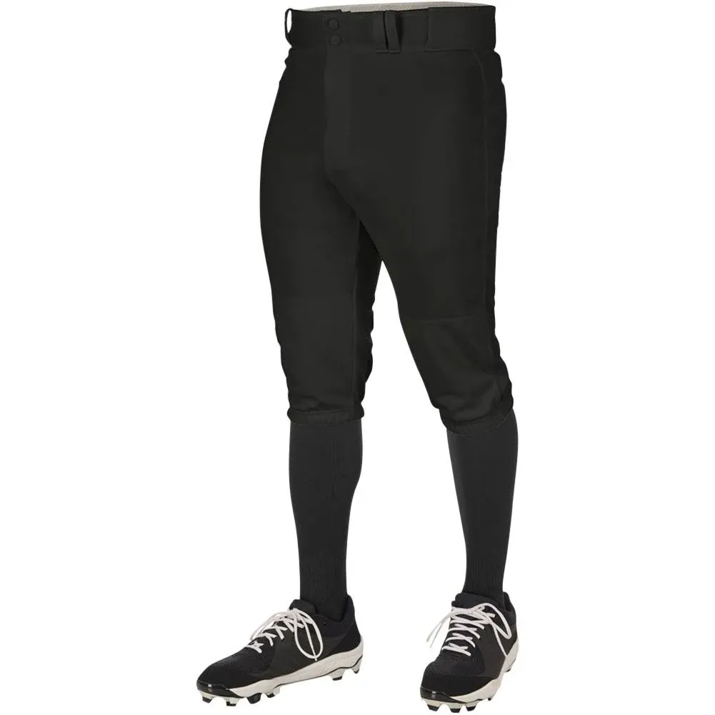 Champro Men's Triple Crown 2.0 Knicker Baseball Pants, Black / L