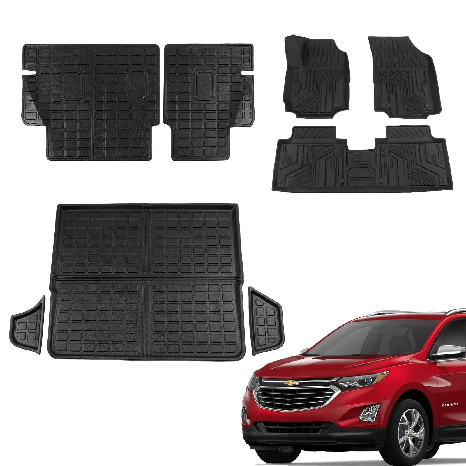 Floor Mats Compatible with 2018-2024 Chevrolet Equinox Cargo Liner Gmc Terrai...