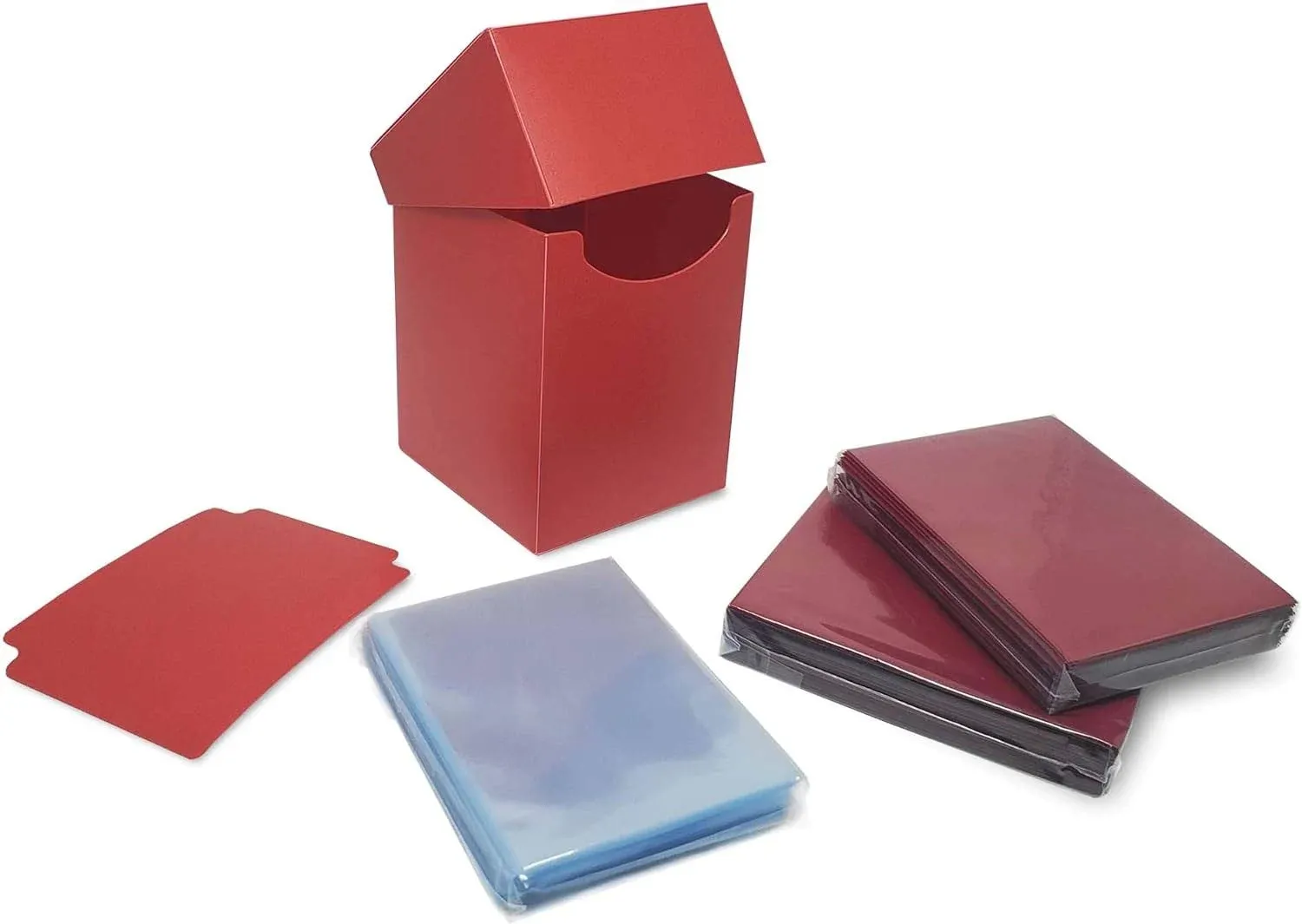 BCW Combo Pack - Elite2 Deck Guards and Inner Sleeves - Red