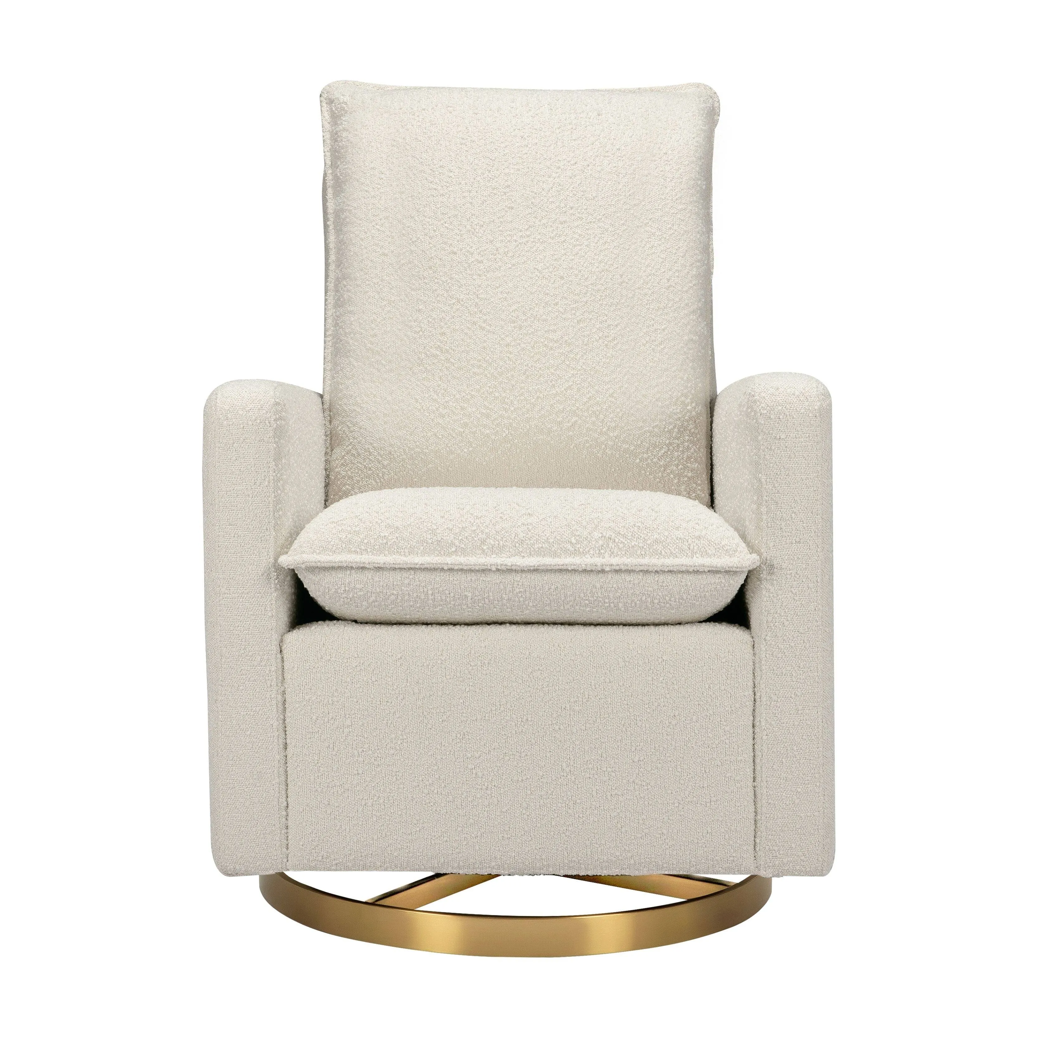 Cali Pillowback Swivel Glider in Luxe Fabric