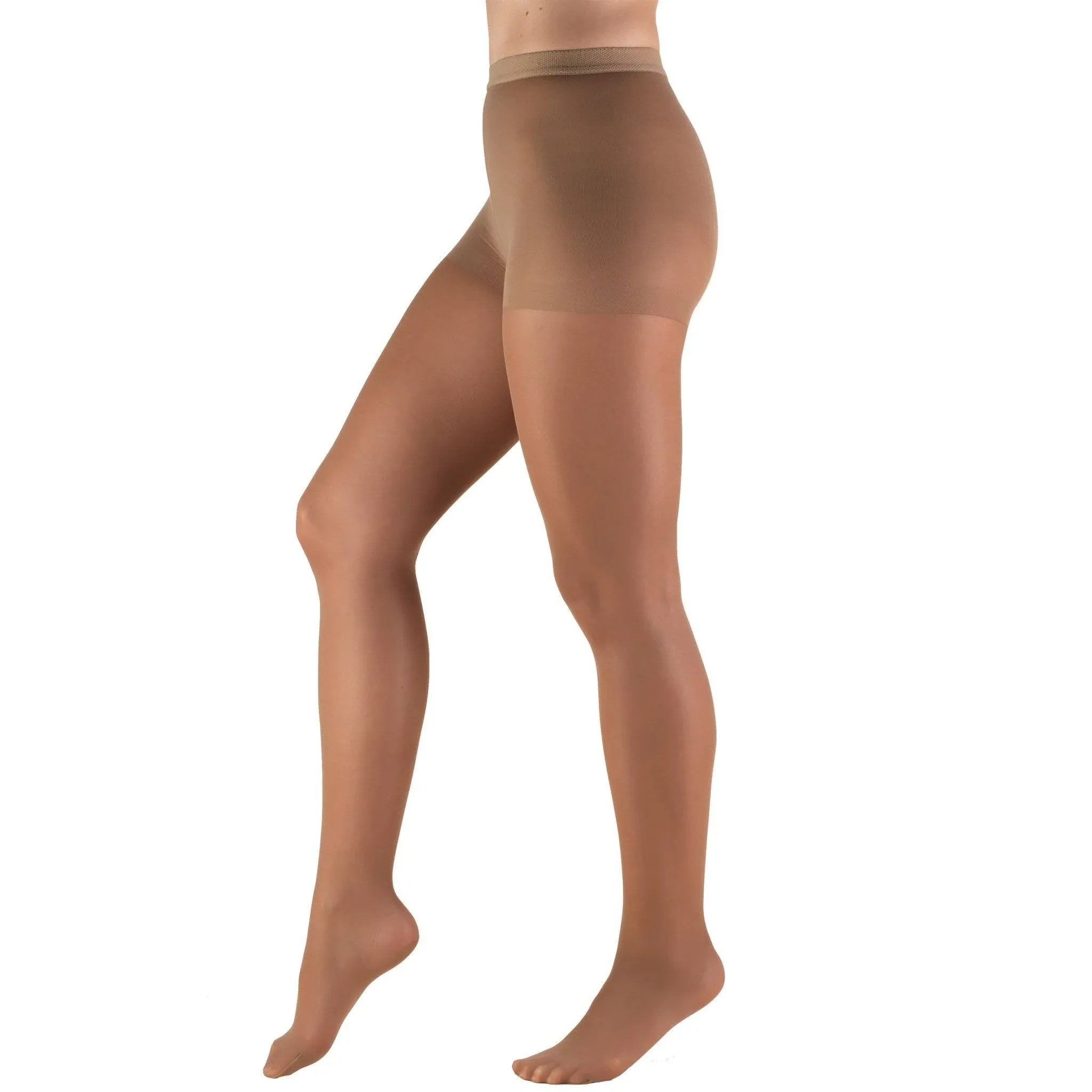 Truform Sheer Pantyhose: 8-15 mmHg, T, TAUPE (1765TP-T)