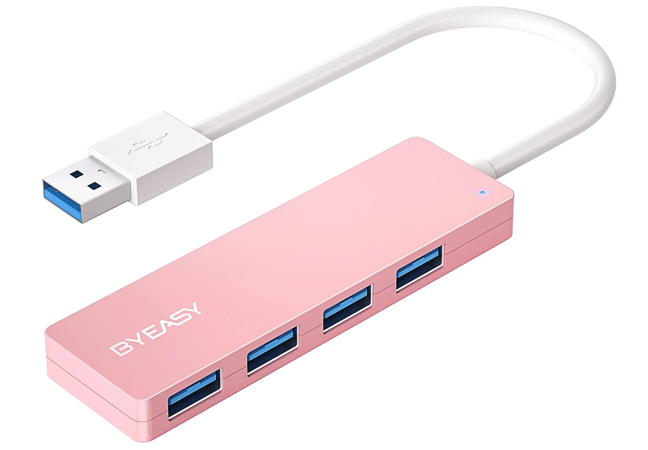 BYEASY 4-in-1 USB 3.0 High-Speed Hub for Multiple Devices