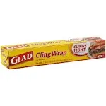 Glad - ClingWrap Plastic Wrap, 200 Square Foot Roll, Clear