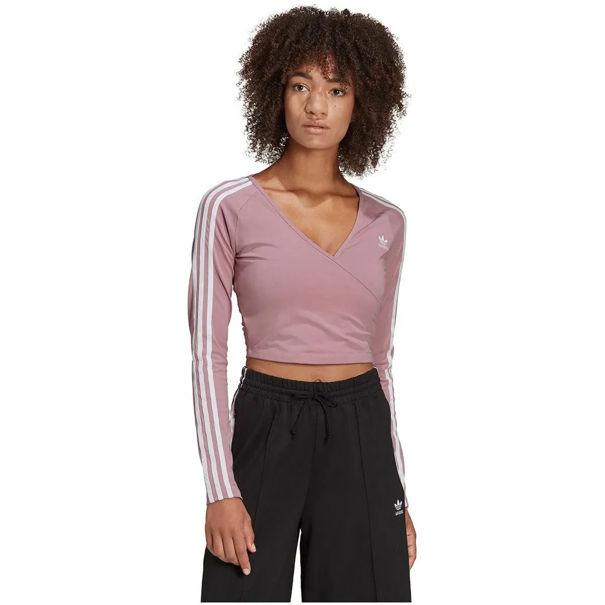 Adidas Women's Originals Adicolor Classics Cropped Long Sleeve T-Shirt: Magic ...