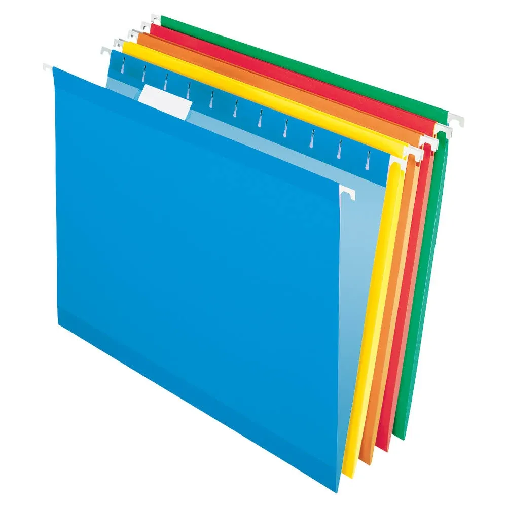 Office Depot Brand Hanging Folders, Letter size, Assorted, Box of 25