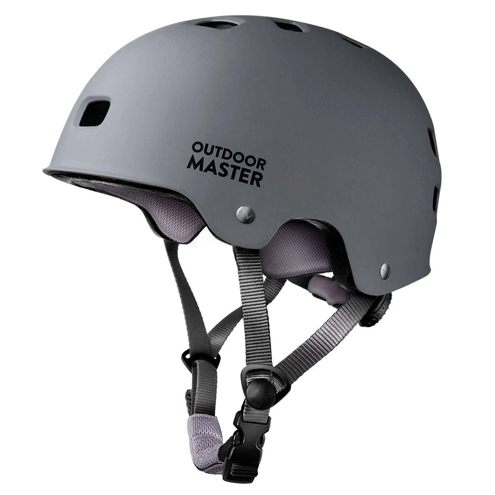 OutdoorMaster Skateboard Cycling Helmet - Two Removable Liners Ventilation Mu...