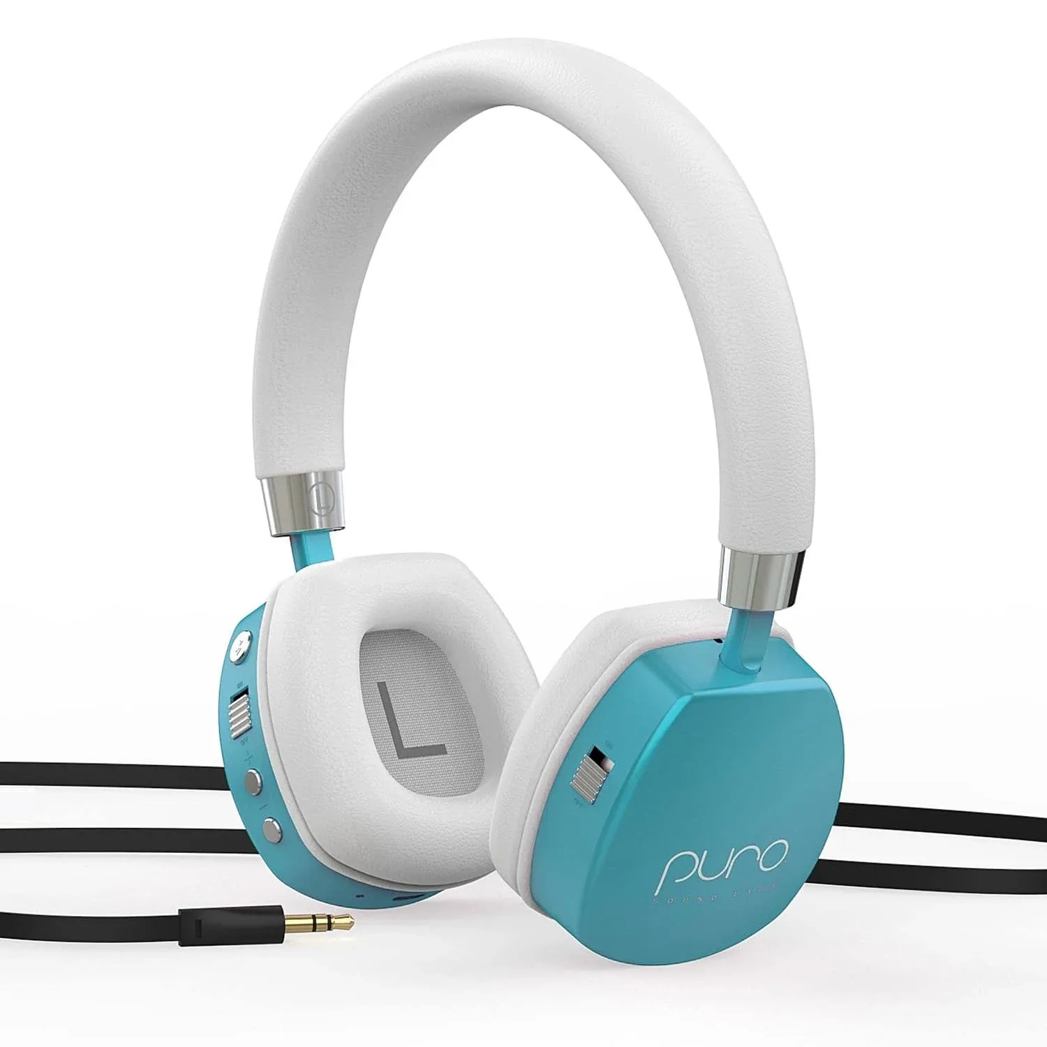 Puro Sound Labs PuroQuiet Plus Volume Limited On-Ear Active Noise Cancelling Bluetooth Headphones– Lightweight Headphones for Kids with Built-in