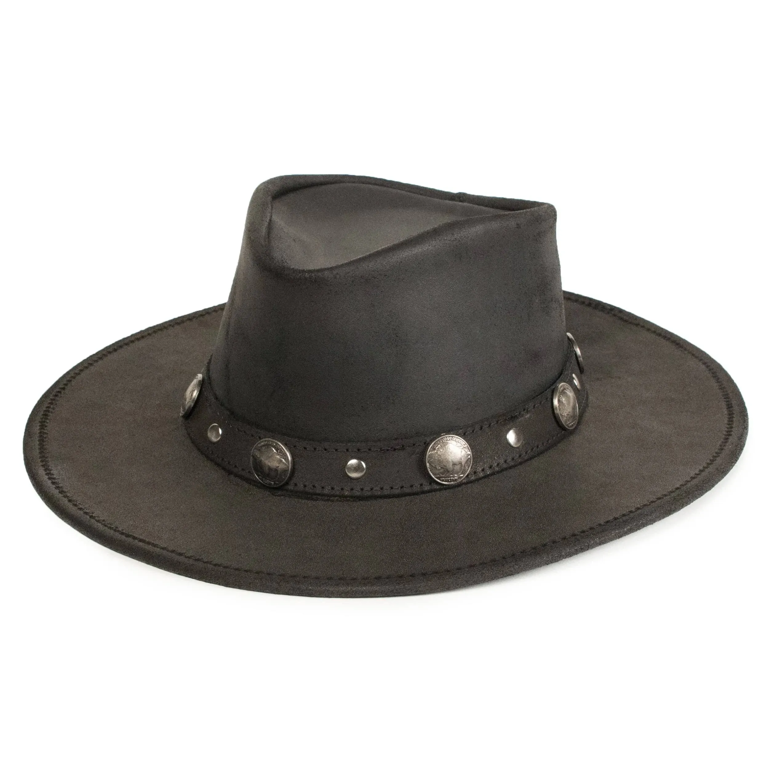 Minnetonka Buffalo Nickel - Leather Australian Hat | Hatcountry