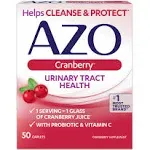 Azo Cranberry Urinary Tract Health Supplement, Caplets - 50 count