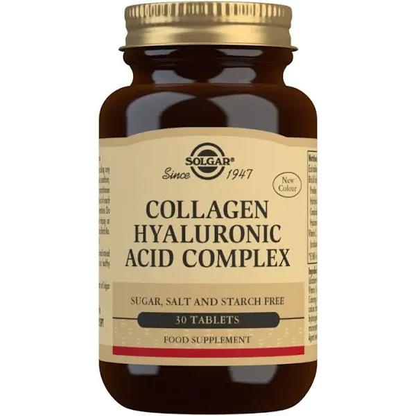 Solgar Collagen Hyaluronic Acid Complex 30 Tablets