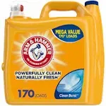 Arm & Hammer Clean Burst, 170 Loads Liquid Laundry Detergent, 255 Fl oz