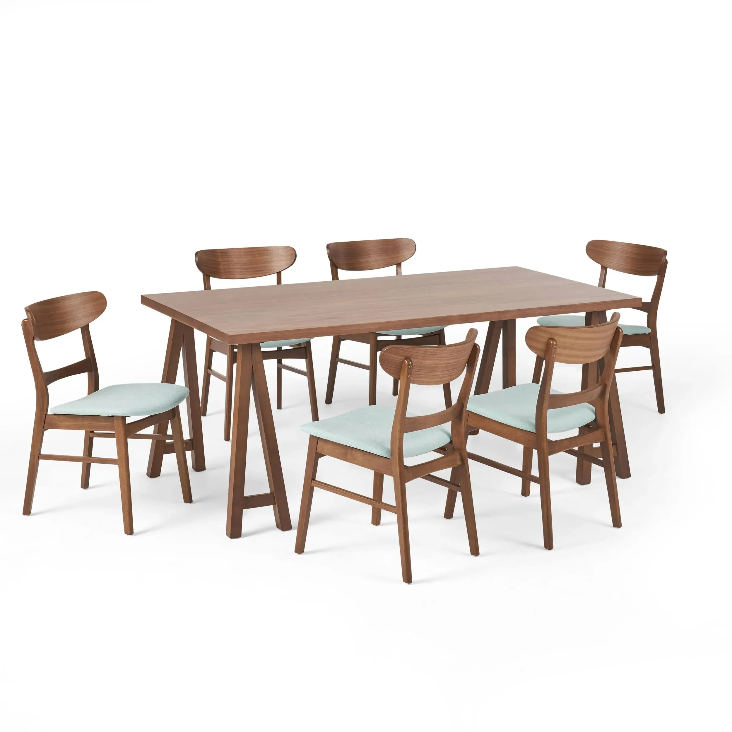 Idalia Mid-Century Modern 7 Piece Dining Set by Christopher Knight Home