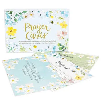 WORLD TRAVELER Eccolo Heatherlee Chan 36 Prayer and Scripture Floral Cards 4-x-6-inches