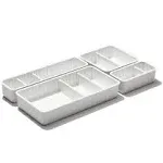 OXO Good Grips 4-Piece Complete Adjustable Drawer Bin Set with Removable Dividers