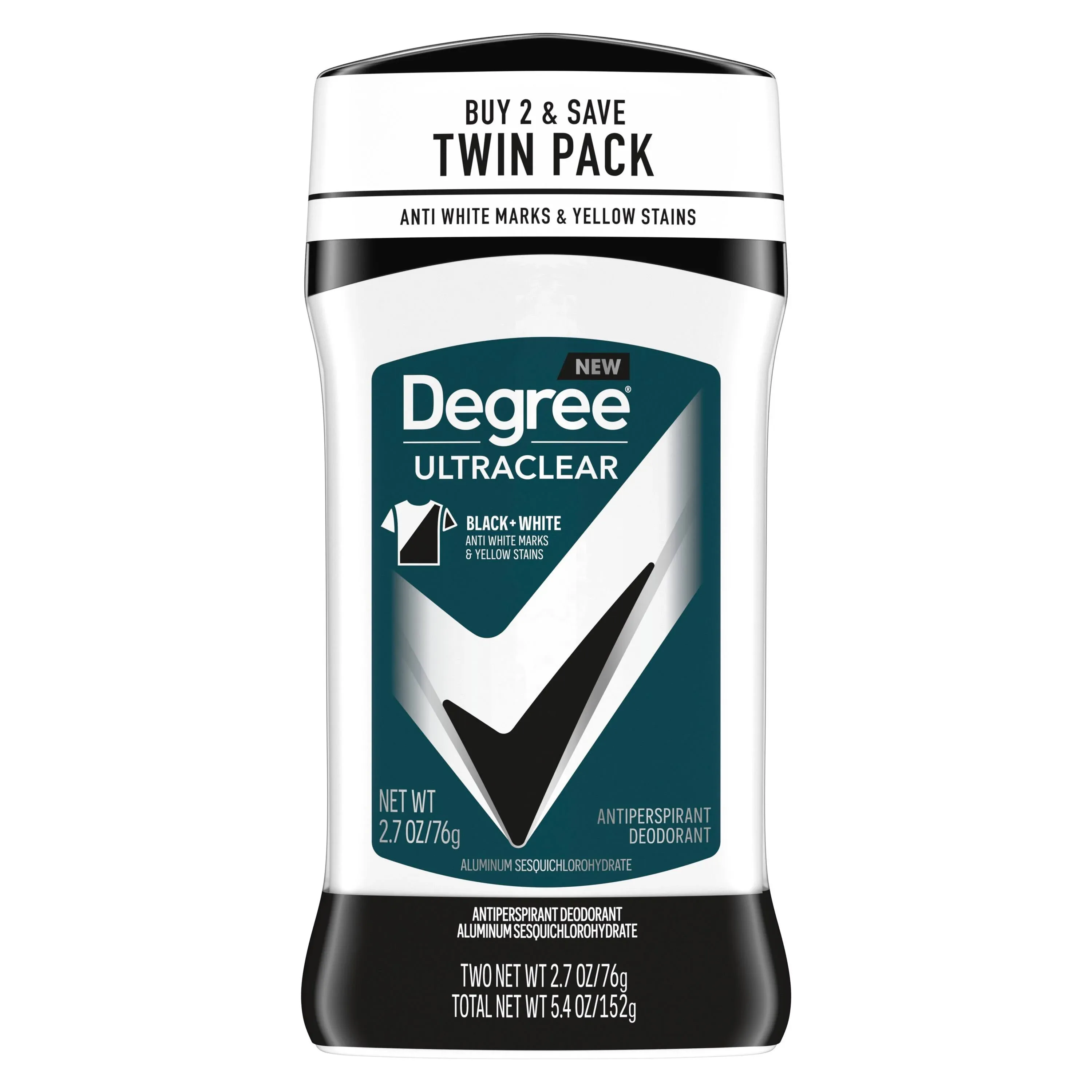 Degree Men MotionSense Anti-Perspirant, 48H, Ultraclear, Black + White, Twin Pack - 2 pack, 2.7 oz antiperspirant