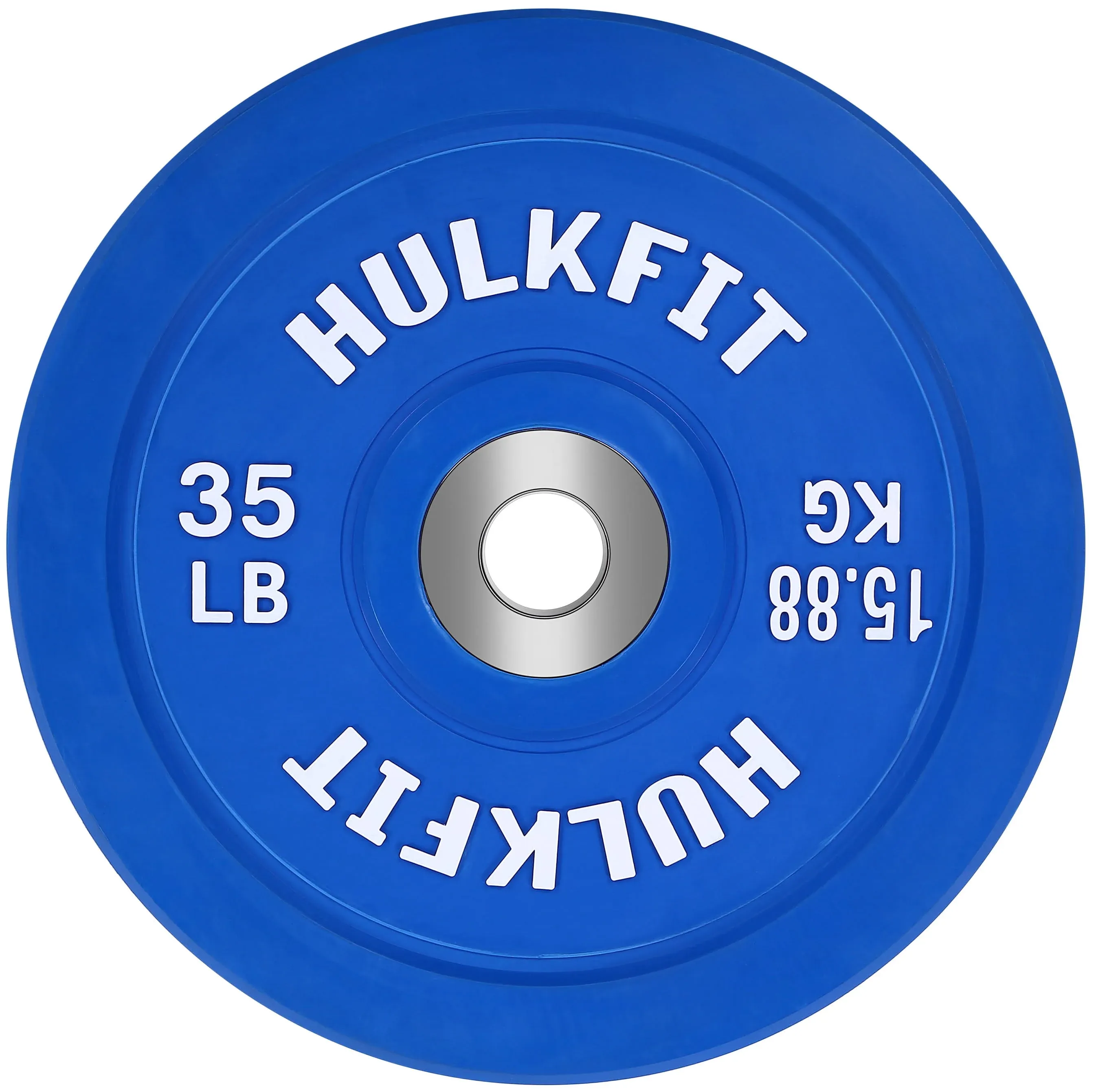 Sport Series 2&#034; Olympic Shock Absorbing Rubber Bumper Weight Plates for Barbe...