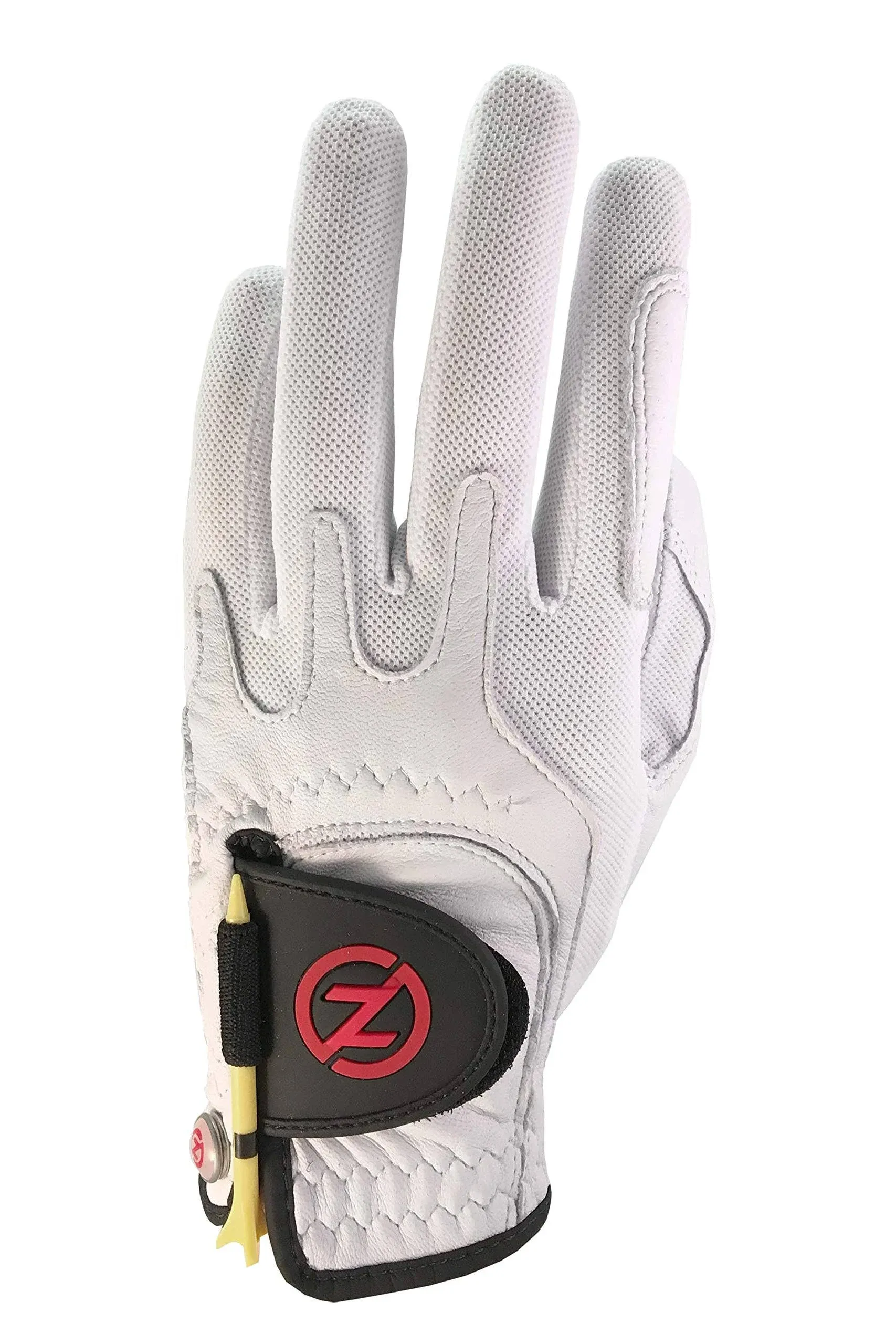 Zero Friction Cabretta Golf Glove, Left Hand, One size, White