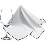 SINLAND Microfiber Glass Polishing Cloths Large Size Thick Lintless Drying Towels for Wine Glasses Stemware Dishes Stainless Appliances 20 Inch X 25 Inch Pack of 2 Grey