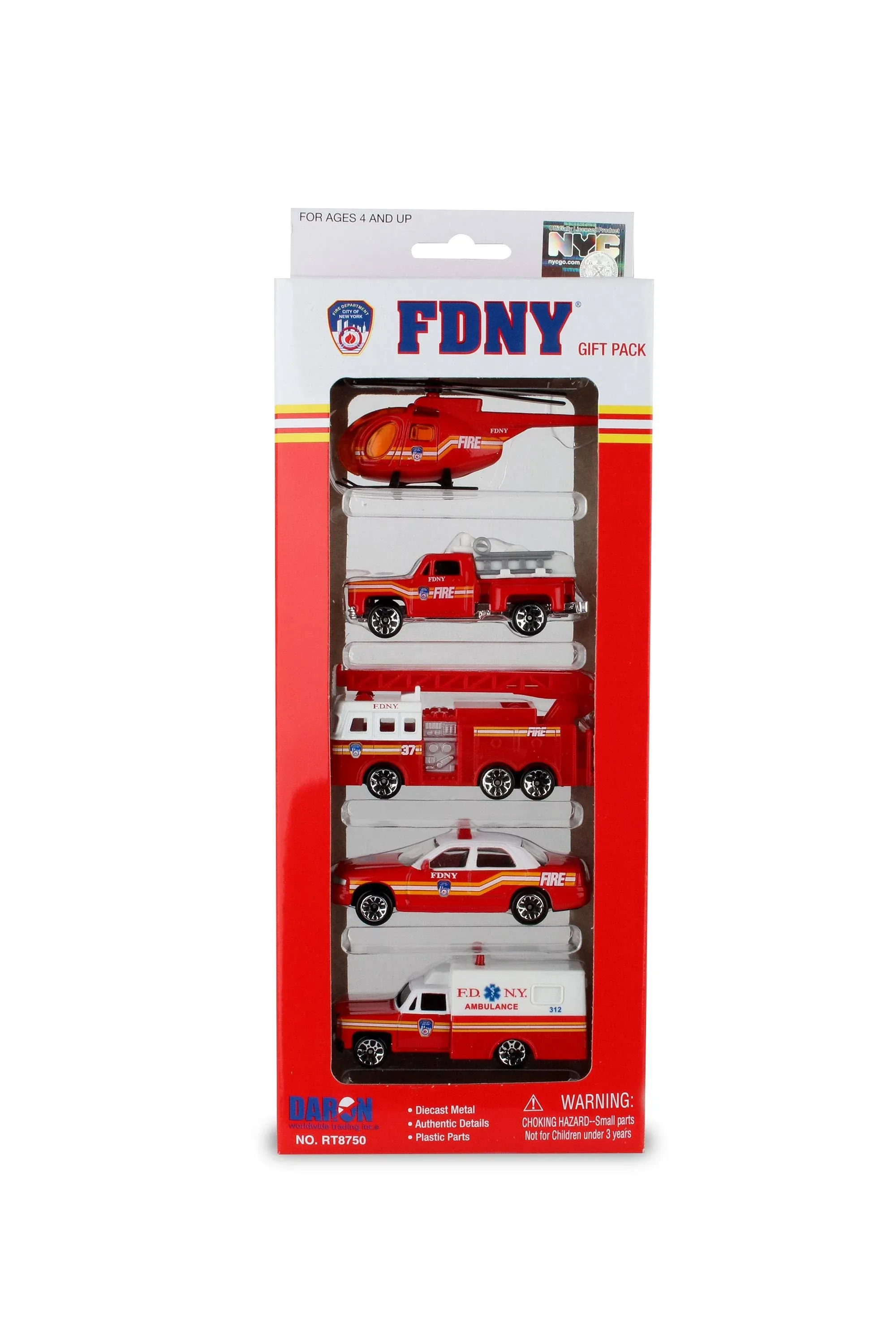 Daron FDNY Vehicle Gift Set, 5-Piece