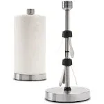 Dear Household Stainless Steel Paper Towel Holder Stand Designed for Easy One- Handed Operation - This Sturdy Weighted Paper Towel Holder Countertop