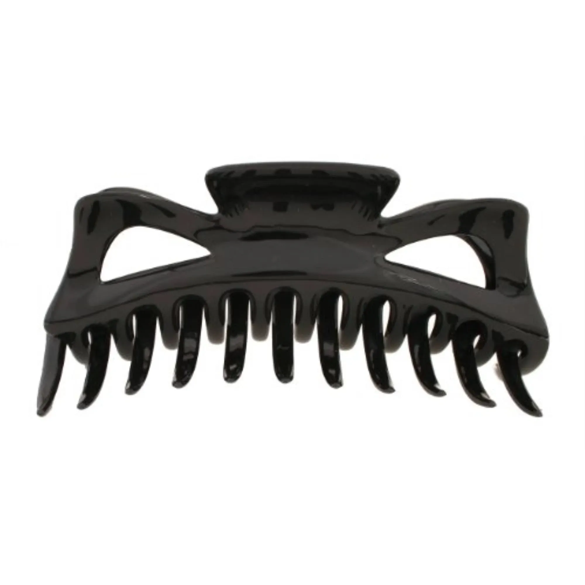 Caravan Jumbo Hair Claw in Black Color of Celluloid Acetate