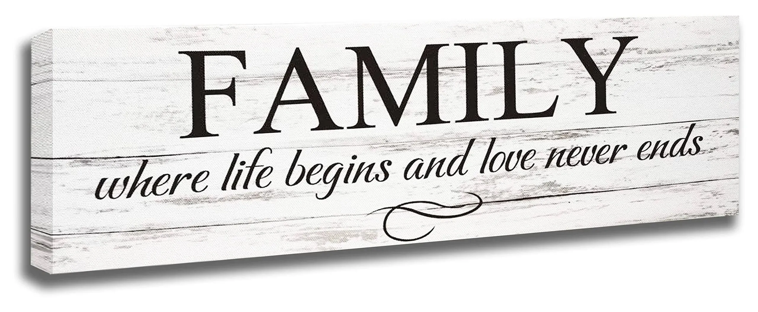 Family Wall Decor Home Sign - Family Signs for Home Decor, Living Room Wood 