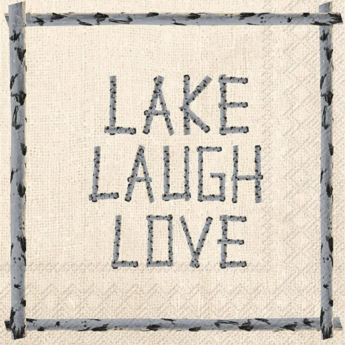 ihr Lake Laugh Love Paper Cocktail Napkins