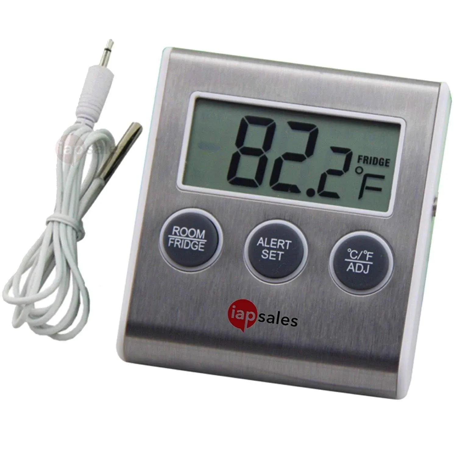 Easy to Read: Refrigerator Freezer Thermometer Alarm High &amp; Low Temperature