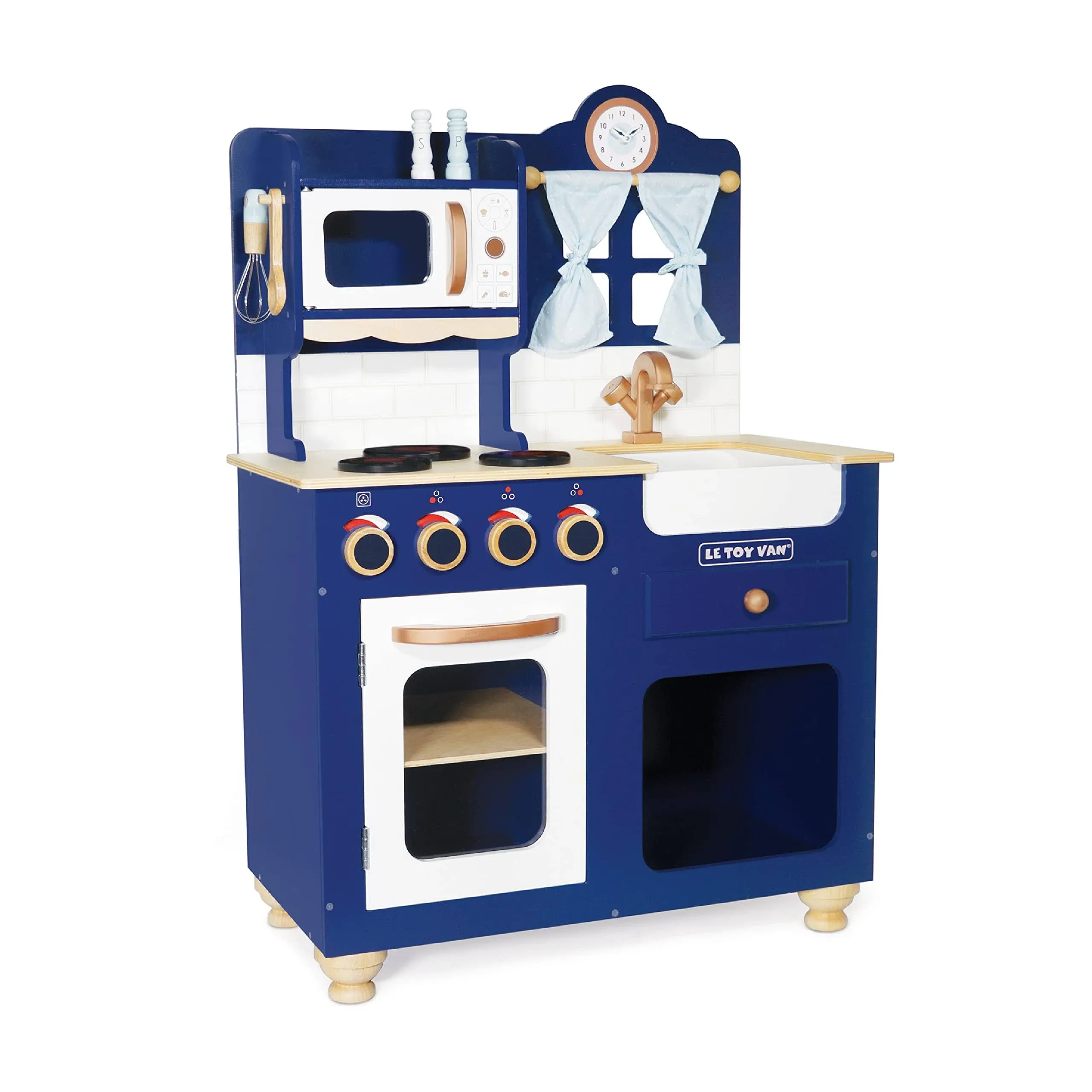 Le Toy Van Oxford Deluxe Toy Kitchen Premium Wooden Toys for Kids Ages 3 Years & Up, Oxford Deluxe Kitchen