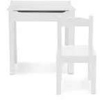 Melissa &amp; Doug Lift-Top Kids Writing Desk with Chair White