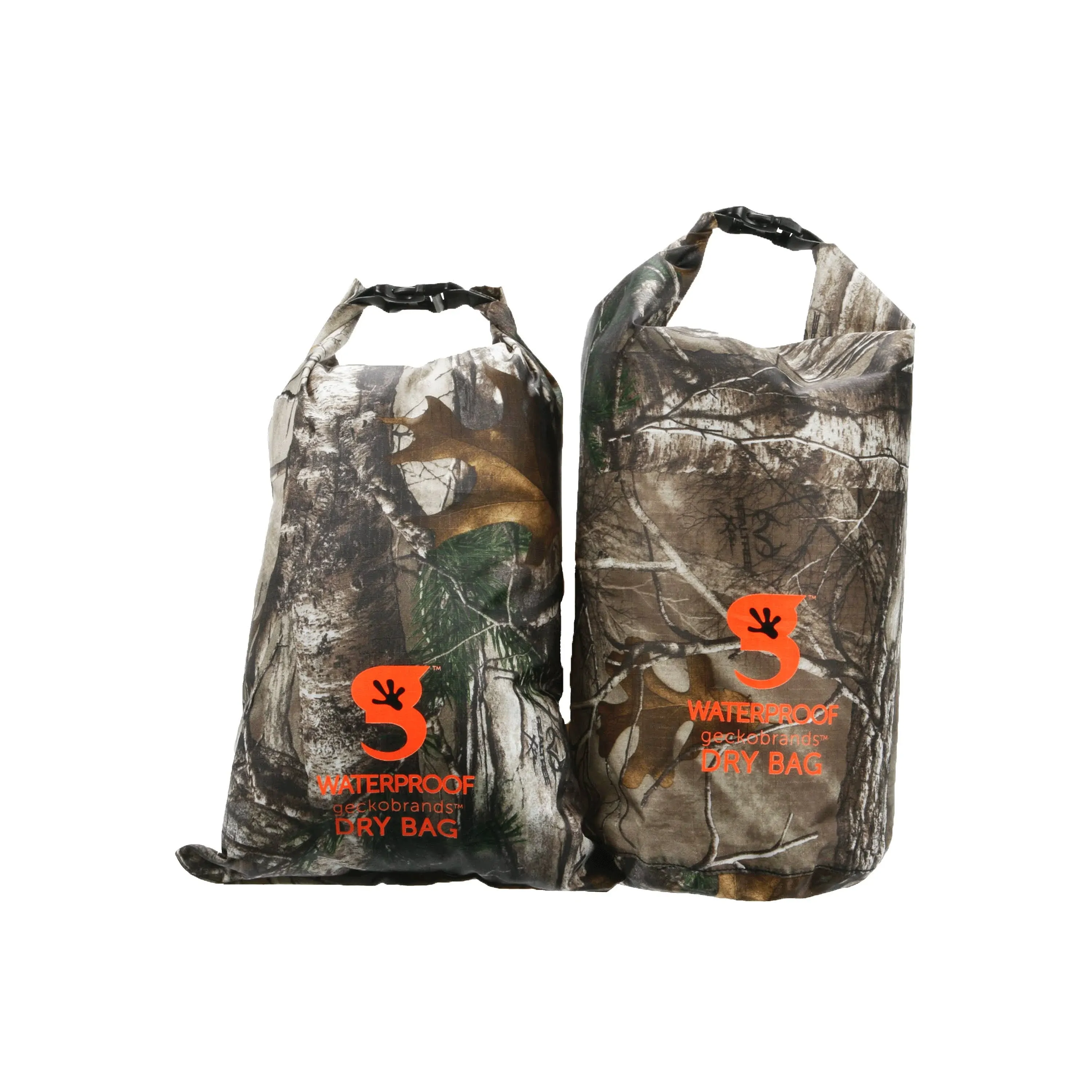 geckobrands Lightweight Compression Dry Bag 2-Pack, Realtree Edge Camo 