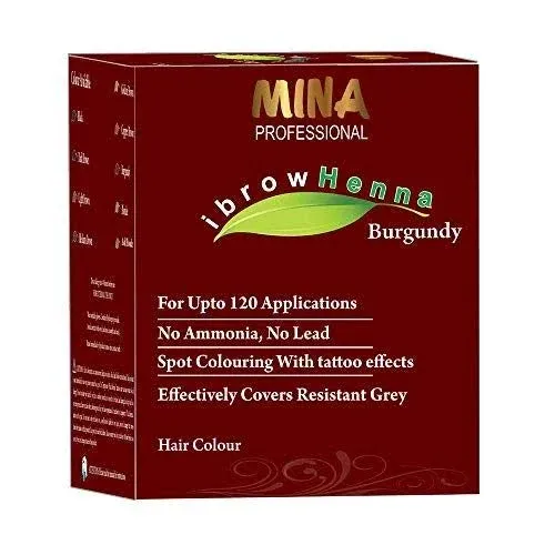 MINA Professional ibrow Henna Burgundy Refill Pack For Hair Coloring