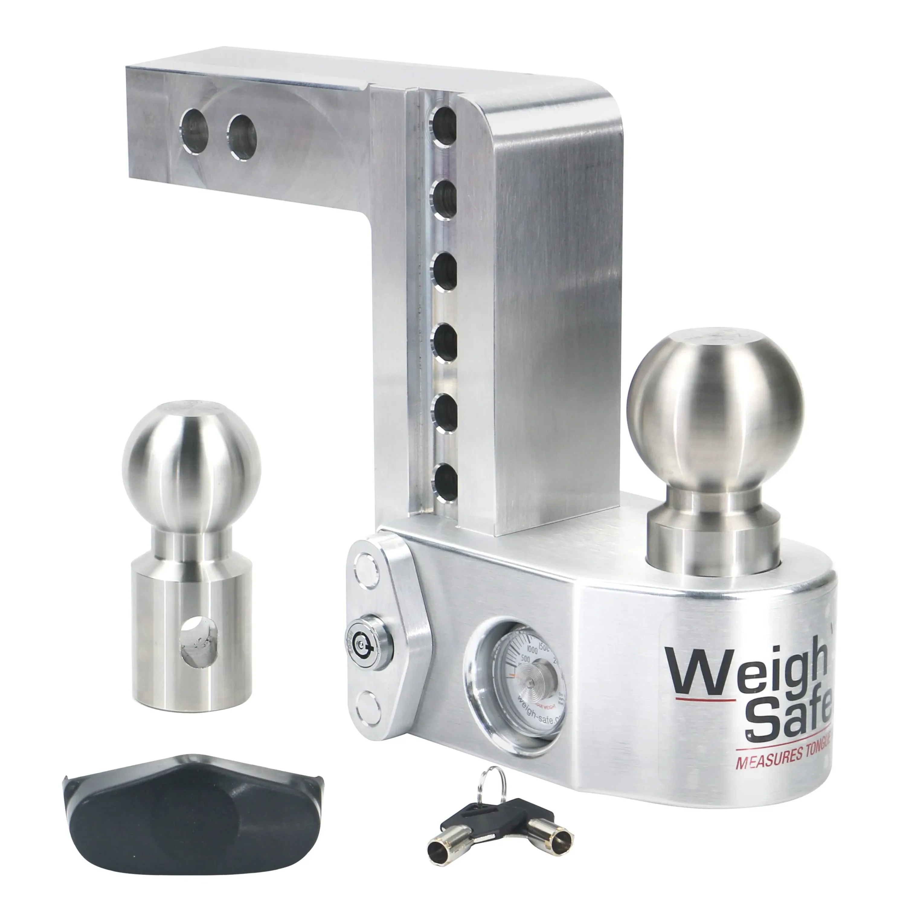 Aluminum Drop Hitch with tongue weight scale | Weigh Safe