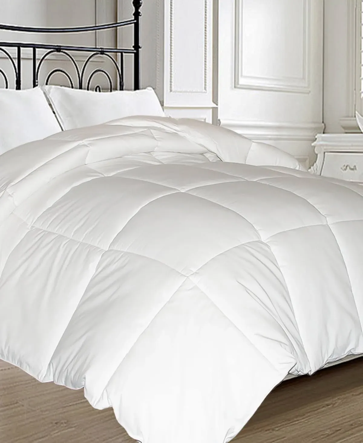 Blue Ridge Microfiber Cover Down Fiber Blend Comforter Twin, White